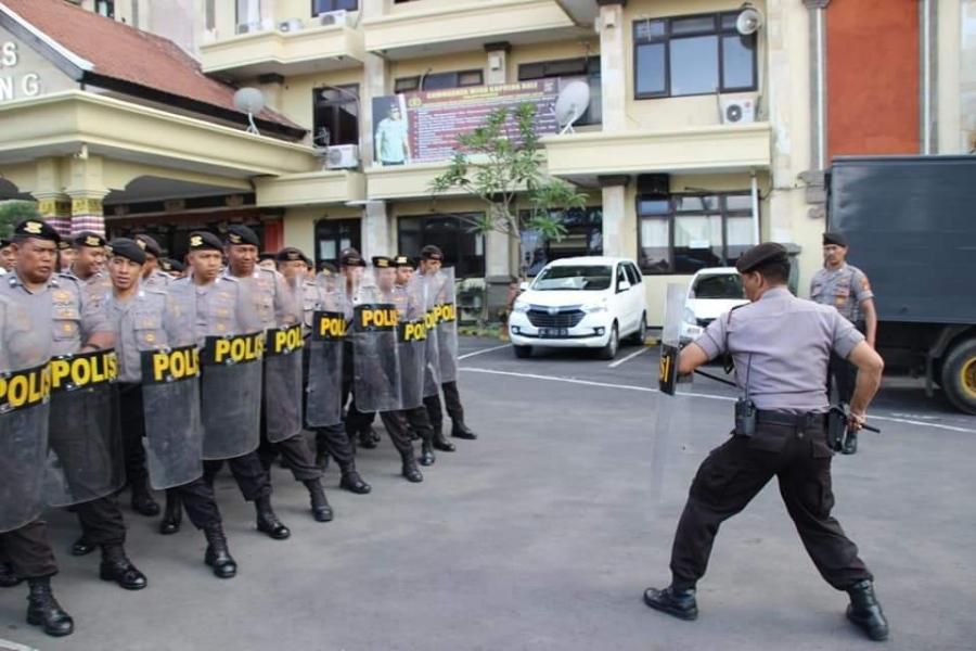 podiumnews.com-Polres Badung Siaga Jelang Pelantikan Presiden